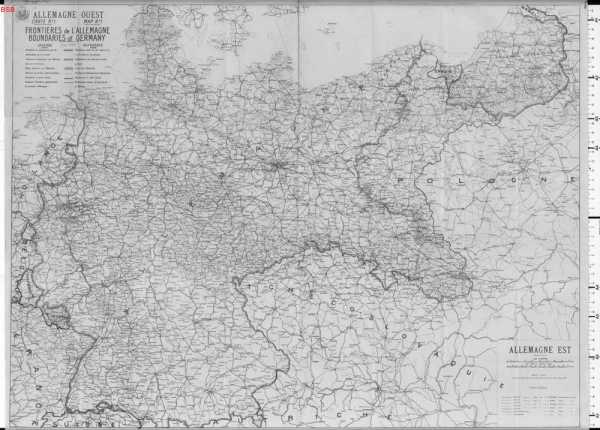 Allemagne Ouest/Est, Carte N° 1: ... from
