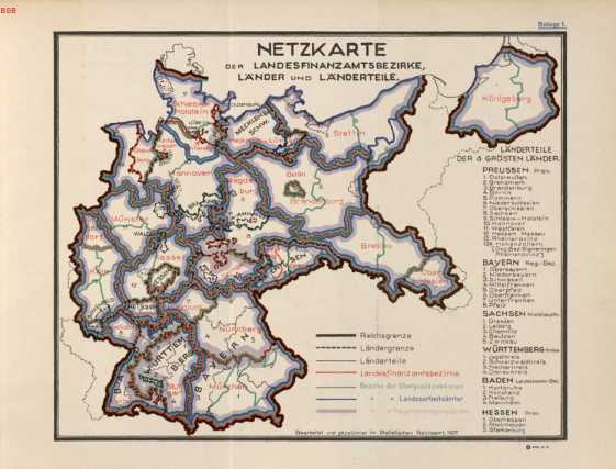 Anlage 1: Netzkarte der Landesfinanzamtsbezirke, ... da