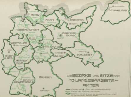 Karte: Die Bezirke und Sitze ... de