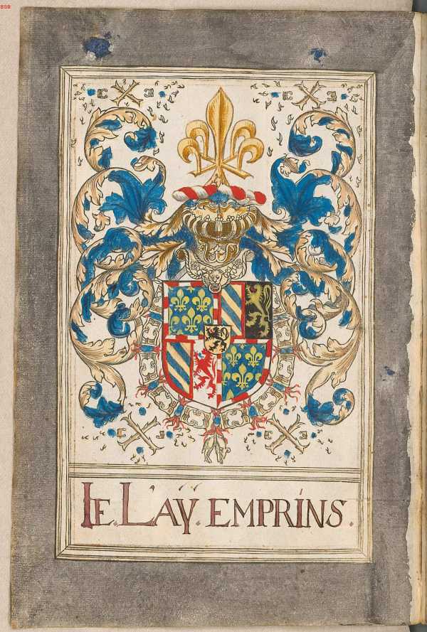 Wappen mit Wortdevise des 2. ... aus