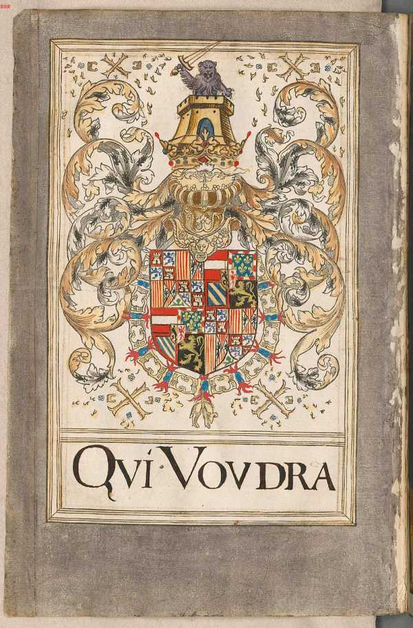 Wappen mit Wortdevise des 4. ... aus