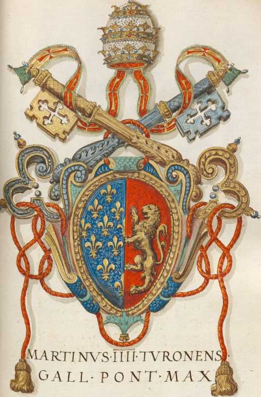 Papst Martin IV. Wappen (104r ... from