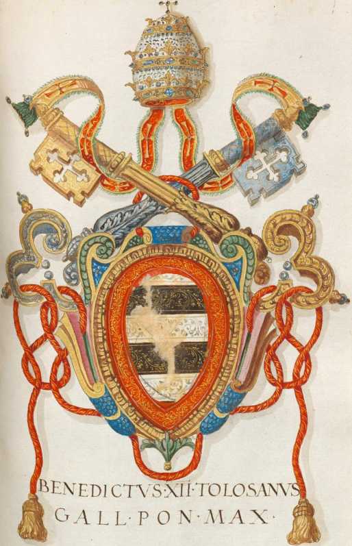 Papst Benedikt XII. Wappen (141r ... from