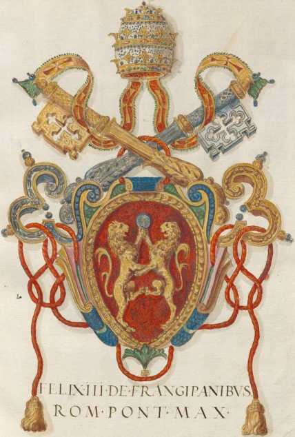 Papst Felix III. Wappen (1r )
 from