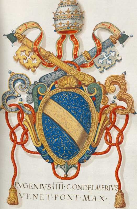 Papst Eugen IV. Wappen (87r )

