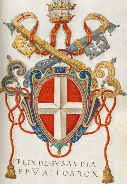 Papst Felix V. (Gegenpapst). Wappen (102...