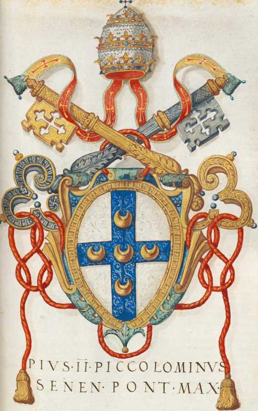 Papst Pius II. Wappen (120r )
