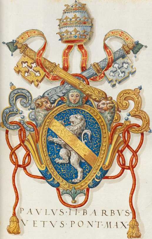 Papst Paul II. Wappen (128r )
