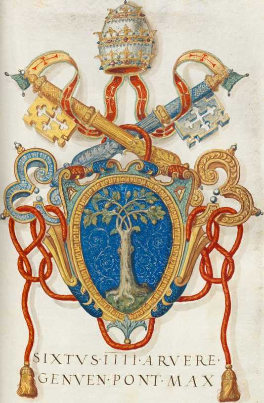 Papst Sixtus IV. Wappen (135r )
