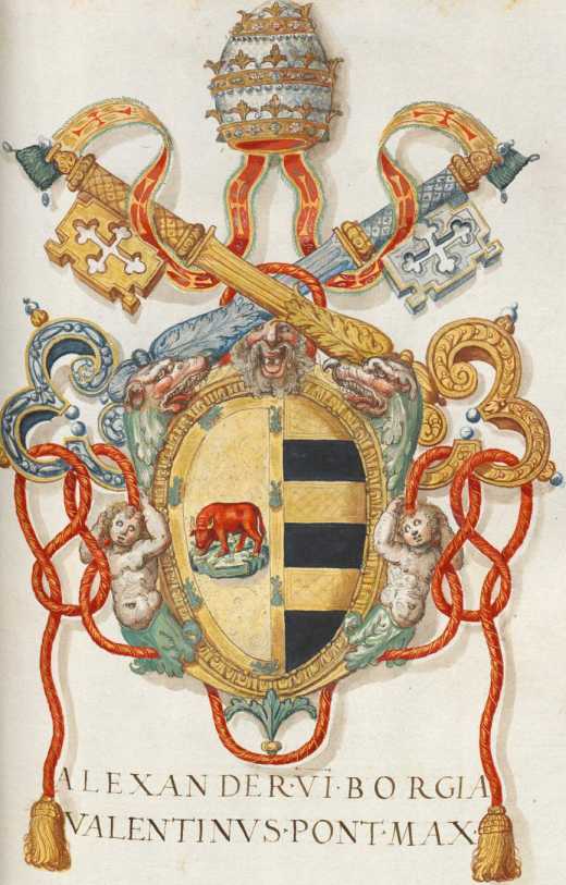 Papst Alexander VI. Wappen (177r )
