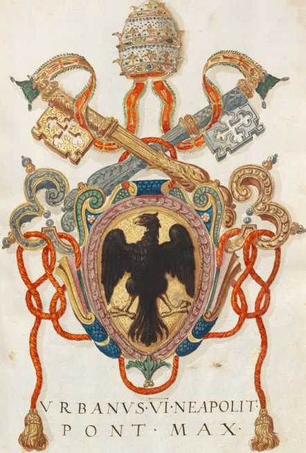 Papst Urban VI. Wappen (1r )
