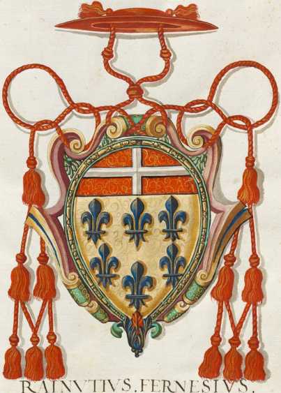 Familienwappen der römischen Adelsfamilie FarneseFarnese, ... aus
