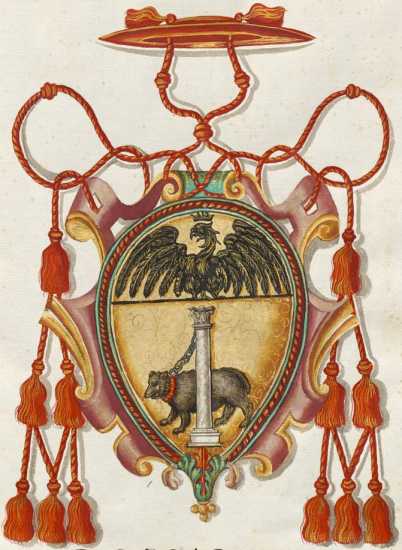 Familienwappen römischer Adelshäuser im Kardinalsstand. ... aus
