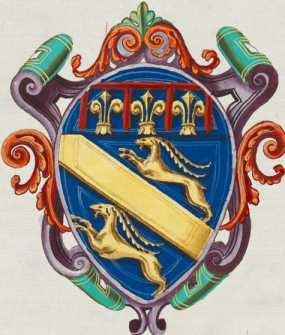 Familienwappen kleinerer Adelshäuser von Bologna ... aus