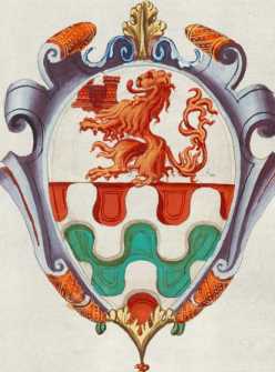 Familienwappen kleinerer Adelshäuser von Mantua mit Buchstaben G (132r )
