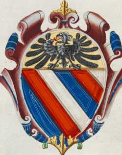 Familienwappen kleinerer Adelshäuser von Mantua ... aus