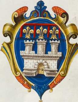 Familienwappen kleinerer Adelshäuser von Bologna ... aus