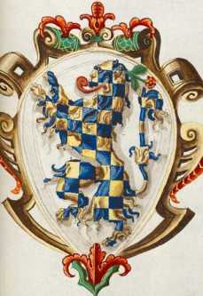 Familienwappen kleinerer Adelshäuser von Bologna mit Buchstaben P (199r )
