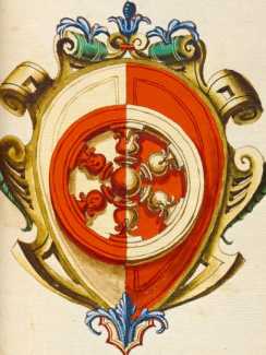 Familienwappen kleinerer Adelshäuser von Mantua ... aus