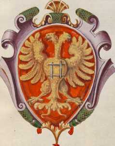 Familienwappen kleinerer Adelshäuser von Pesaro ... aus