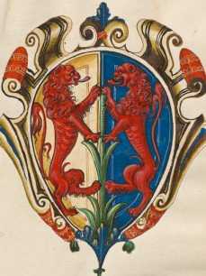Familienwappen kleinerer Adelshäuser vo...