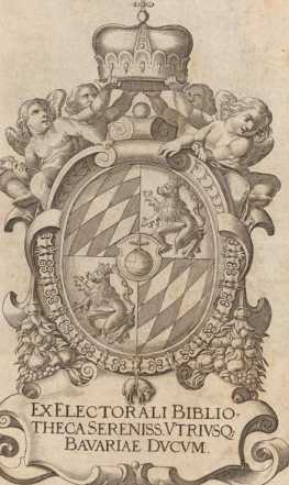 Wappenexlibris der Alten Hofbibliothek M...