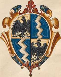 Familienwappen kleinerer Adelshäuser vo...