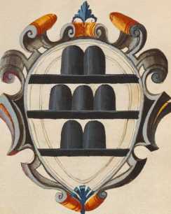 Familienwappen kleinerer Adelshäuser von Arezzo ... aus