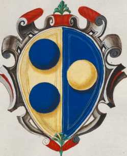 Familienwappen kleinerer Adelshäuser von Arezzo ... aus