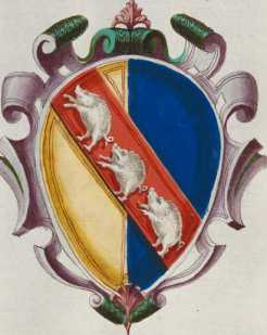 Familienwappen kleinerer Adelshäuser vo...