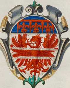 Familienwappen kleinerer Adelshäuser von Arezzo mit Buchstaben L (171r )
