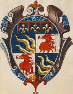 Familienwappen kleinerer Adelshäuser vo...