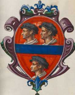 Familienwappen kleinerer Adelshäuser vo...