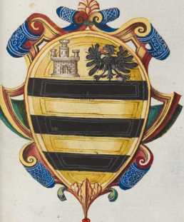 Familienwappen kleinerer Adelshäuser von Pisa ... aus