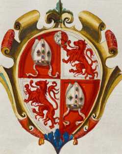 Familienwappen kleinerer Adelshäuser vo...