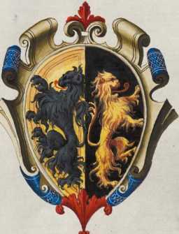 Familienwappen kleinerer Adelshäuser von Siena ... aus