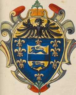Familienwappen kleinerer Adelshäuser vo...