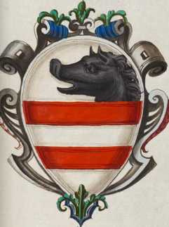 Familienwappen kleinerer Adelshäuser von Siena ... aus