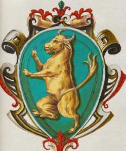 Familienwappen kleinerer Adelshäuser von Arezzo ... aus