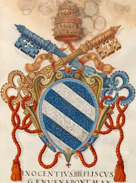 Papst Innozenz IV. Wappen (85r ... from
