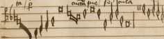 [Guillaume] Duffay (?)Conscendit iubilan...
