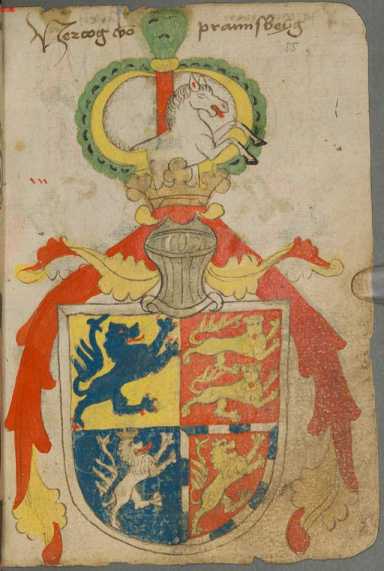 8 Wappen von Herzögen (55r )
