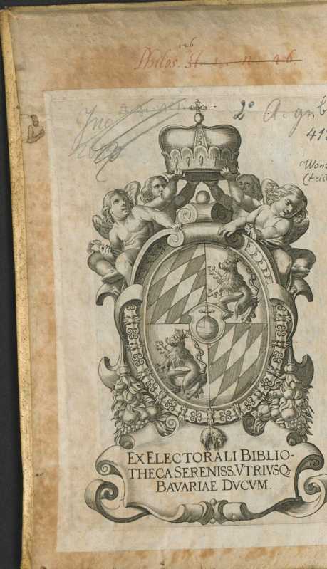 Vorderer SpiegelExlibris Hofbibliothek M...
