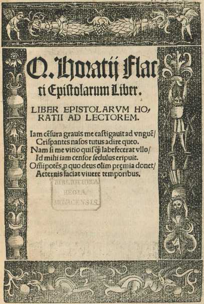 Titelblatt Ornament: Holzschnitt: Titeleinfassung ... dans