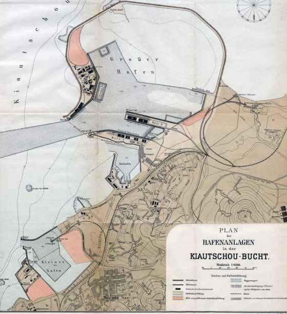 Anlage 7: Plan der Hafenanlagen in der Kiautschou-Bucht (ix)
