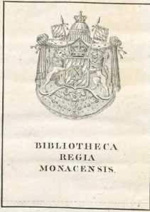Vorderer Spiegel Exlibris: Bibliotheca Regia ... aus