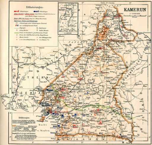 Karte von Kamerun da