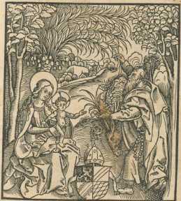 Titelblatt Holzschnitt Ruhe auf der ... uit