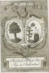 Vorderer Spiegel Ex libris Kanonikerstift ... din
