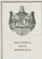Vorderer SpiegelProvenienzEx libris Hofbibliothek München ... din